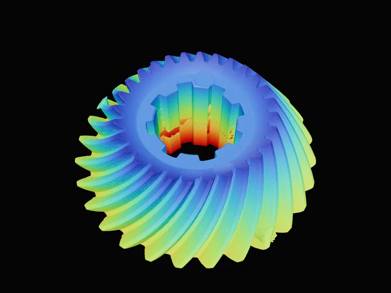 Pignone conico, scansione